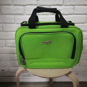Tracker Lime Green Zip Closure Overnight/Travel/Carry On Bag